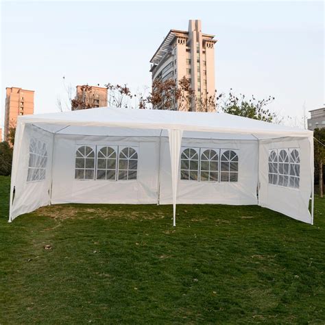 Pop up canopies or popup canopy tents are probably the most popular canopy coverage product people choose these days. 10 x 20 White Party Tent Canopy Gazebo w/ 4 Sidewalls