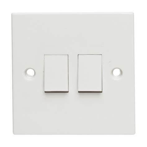 The most common example of this type of switching would be on a staircase, where the user would have a switch at the bottom of the stairs and a switch at the top. Wilko 2 Way 2 Gang Light Switch | Wilko