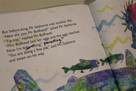 This gorgeous tale follows mister seahorse and other 'male mothers' . Review: "The Very Hungry Caterpillar" (and 3 other Eric ...