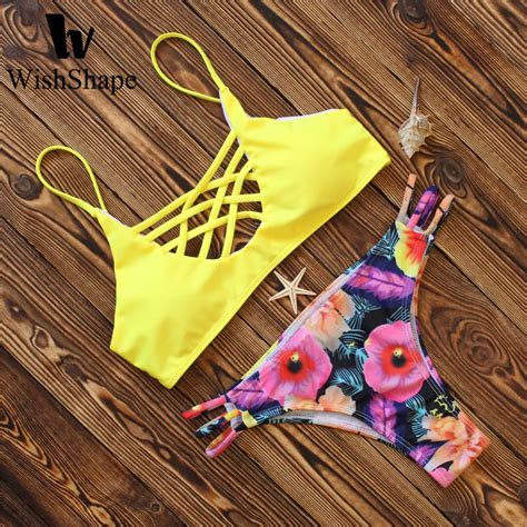 Bikini 2017 New Arrival Swimwear Women Bikini Set Sexy Floral Print