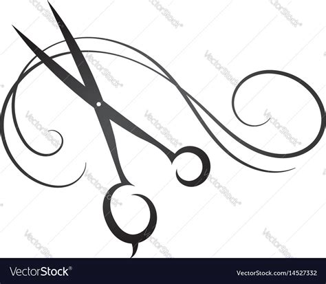 Scissors And Hair Sign For Beauty Salon Royalty Free Vector