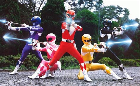The Power Rangers Are All Dressed Up And Ready To Fight In Their