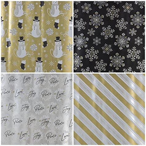 Jampaper Assorted T Wrap Christmas Foil Wrapping Paper 100 Sq Ft