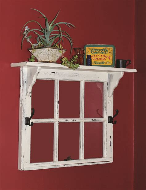 This Old Window Frame Topped By A Shelf Would Be Great To