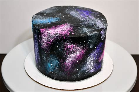 Made A Galaxy Cake For A Friend That Loves The Stars I Think Its So