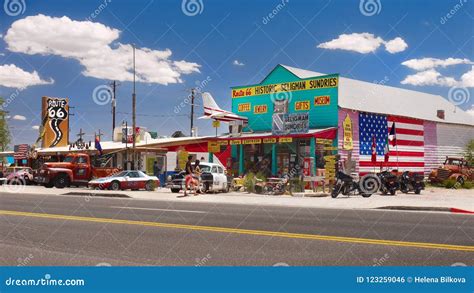 Route 66, Seligman AZ editorial photo. Image of rustic - 123259046