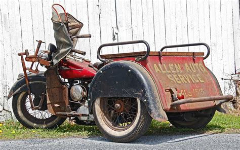 A Unrestored 1941 Indian Despatch Tow Tricycle Antique Motorcycles