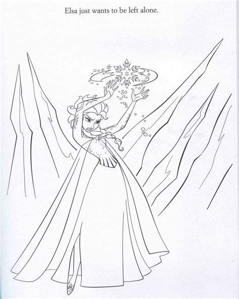 Elsa Castle Coloring Page At Free Printable