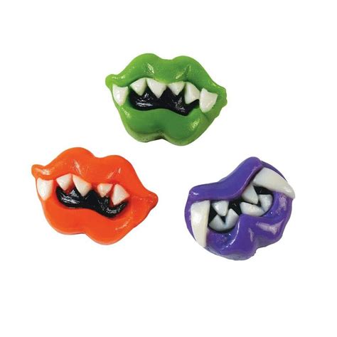 Gummy Monster Teeth And Lips Candy For Halloween 42 Individually