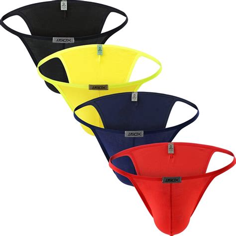Uneihoiz Men S Super Soft Underwear Bikini Briefs Stretch Micro Modal Underpants Black Red