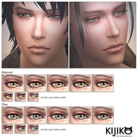 Sims 4 Cc Kijiko Eyelashes 25 Designs Maxis Match