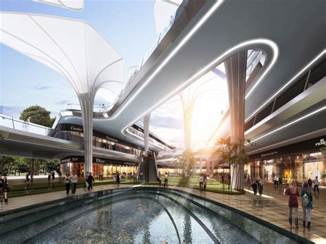 Futuristic Architecture Shopping Mall Architecture Commercial Architec