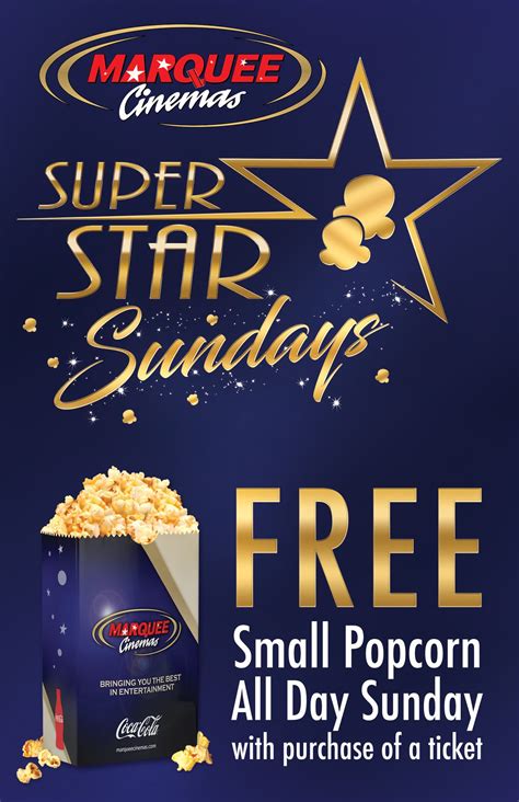 Free Popcorn Sunday!! - Marquee Cinemas Pinnacle 12