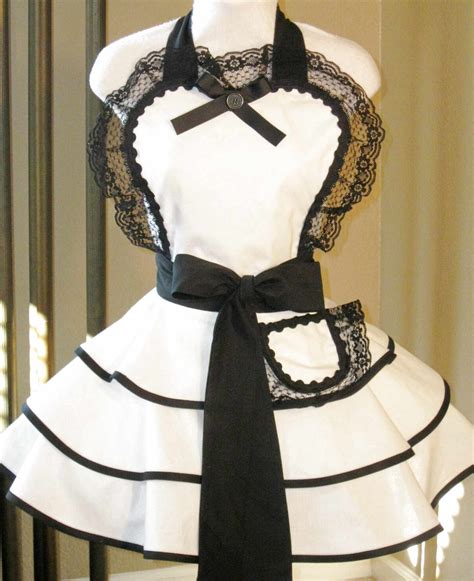 White French Maid Apron For Sale In Uk 51 Used White French Maid Aprons