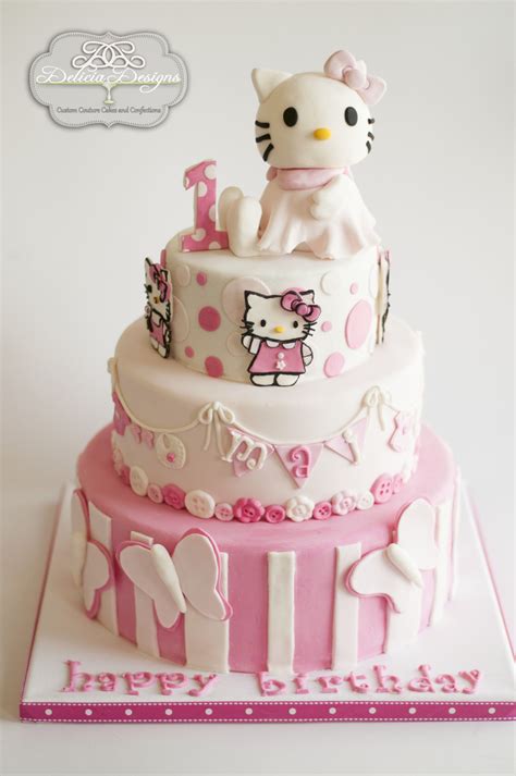 Once you make the card after that you can download it as image. Hello Kitty 1St Birthday - CakeCentral.com