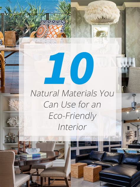 10 Natural Materials You Can Use For An Eco Friendly Interior Home