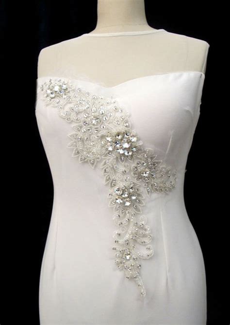 Rhinestone Applique For Sweetheart Neckline Crew Neck Bridal Dresses Wedding Gown Bridal