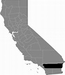 Mappa Della Contea Di Riverside In California Usa - Immagini vettoriali ...