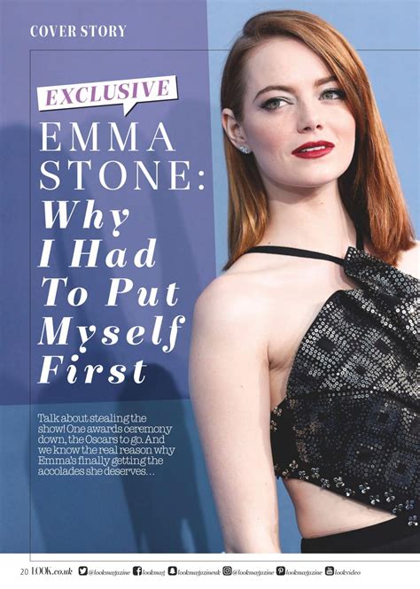 Emma Stone Look Magazine Uk January 23 2017 Issue