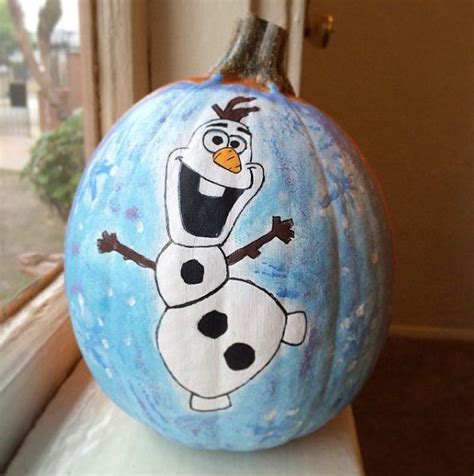 12 Frozen Pumpkin Ideas Worth Melting For Dancing Olaf Pumpkin The