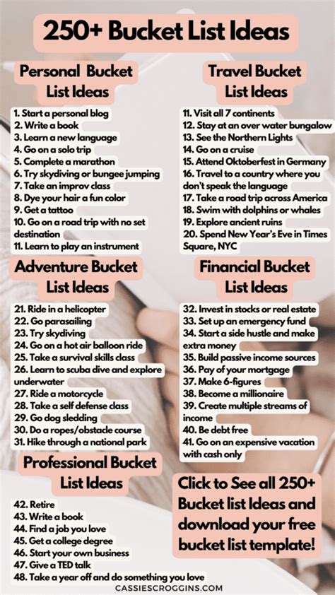 250 Bucket List Ideas To Add To Your List In 2023 Fun Unique Travel And