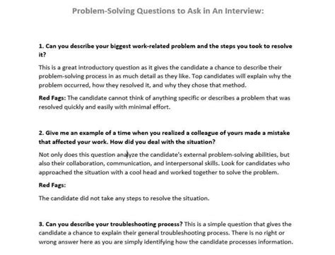 Problem Solving Interview Questions To Find Top Talent Support Your Career