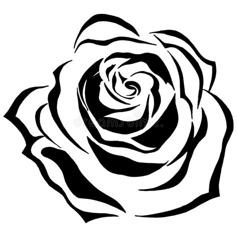Rose Blooming Icon Vector Illustration Of A Rose Bud With Leaves Hand