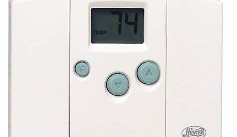 Hunter Rectangle Mechanical Non-Programmable Thermostat in the Non