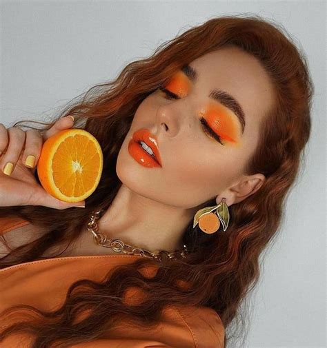 🧡 Maquillaje Naranja 🍊 Orange Makeup Makeup Looks Eye Makeup Art