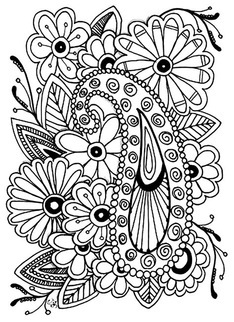 Coloring Pages For Adults Paisley
