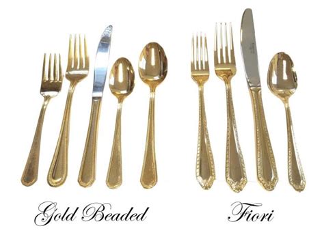 gold flatware plated rent reference