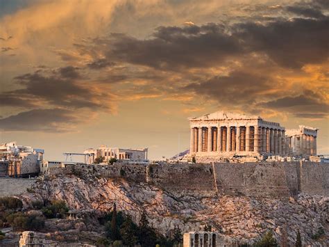 Altgriechischer Tempel Parthenon Athen Antike Architektur