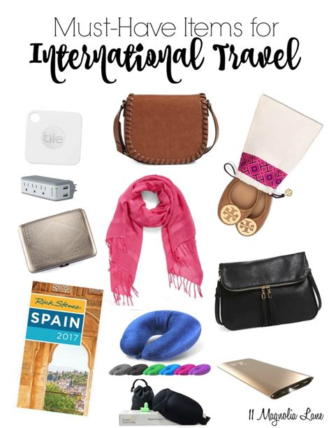 My Must Have Items For International Travel 11 Magnolia Lane