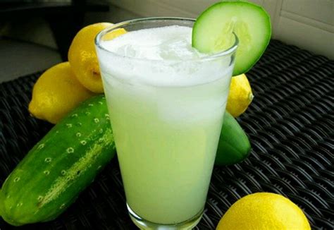 Cucumber And Lemon Juice With Peel On With Images Cucumber