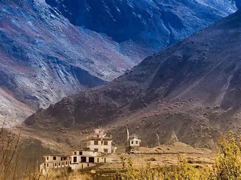 Buddhist Monastery Hango Village Hangrang Valley Kinnaur India Monastery Amazing Places