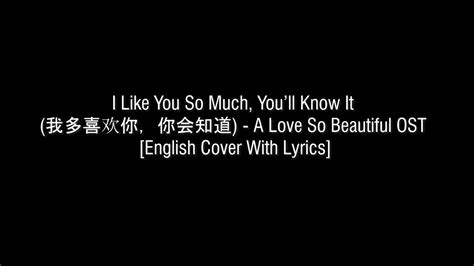 I Like You So Much Youll Know It 我多喜欢你，你会知道 A Love So Beautiful Ost