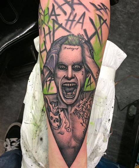 Jared Leto Joker Tattoo Gangsta Tattoos Dope Tattoos Body Art Tattoos Tattoos For Guys Jared