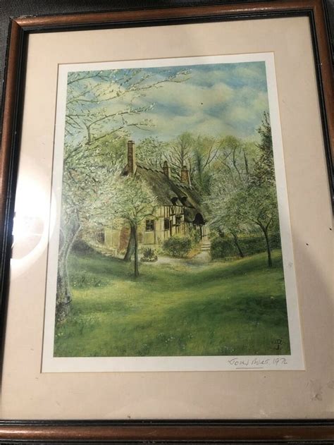 Signed And Framed ~ Watercolor By Listed Artist John Burt Done In 1976