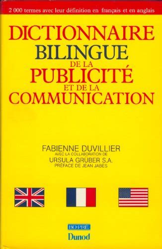 Dictionnaire Bilingue De La Publicité Et De La Communication Fabienne