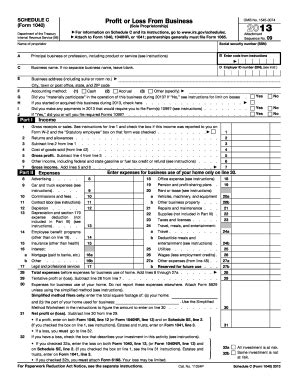 Irs schedule c is a tax form for reporting profit or loss from a business. 2013 Form IRS 1040 - Schedule C Fill Online, Printable ...