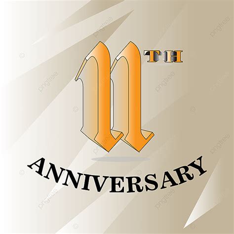 Gambar 11 Tahun Anniversary Anniversary Logo 11th Anniversary Logo Emas