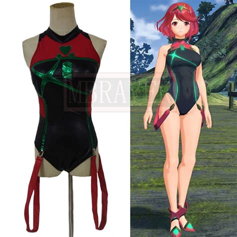 Xenoblade 2 Pyra Homura Outfit Cosplay Costume Custom Made Any Size In