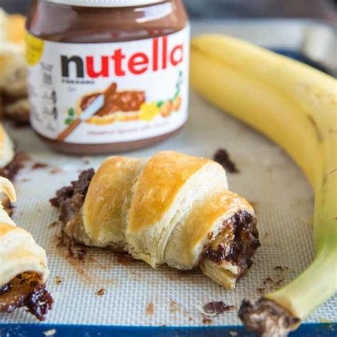 4 Ingredient Banana Nutella Croissants Culinary Hill Recipe