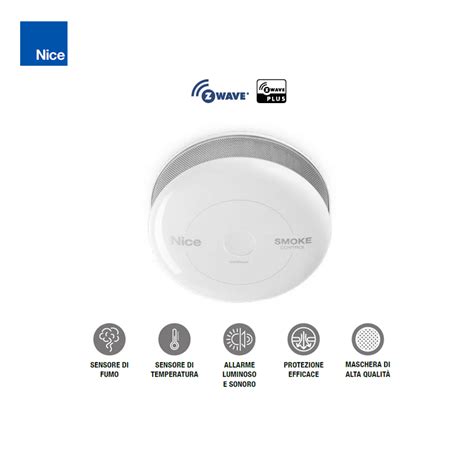 Sensore Di Fumo E Di Temperatura Nice Smoke Control