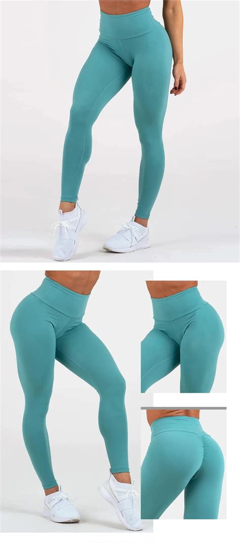 Try Sportswear Scrunch Bum Booty Ladies Nude Leggings Butt Lift Yoga Pants With Customer Logo