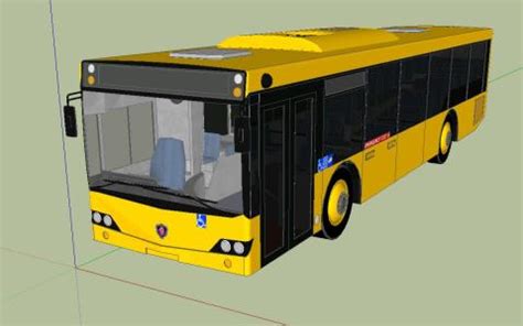 3d cad solid objects file formats: Bus 3D SKP Model for SketchUp • Designs CAD