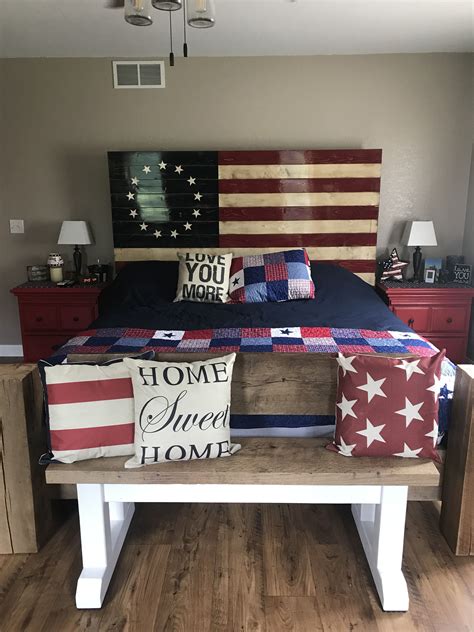 Patriotic Bedroom 🇺🇸 Patriotic Bedroom Home Home Decor