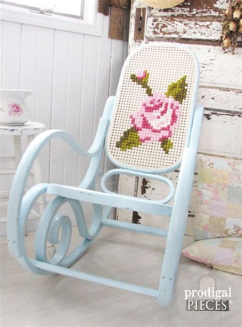 Shabby Chic Rocking Chair With A Twist Prodigal Pieces Bentwood