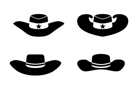 Cowboy Hat Icon Vector For Clip Art Graphic By Kareemov1000 · Creative