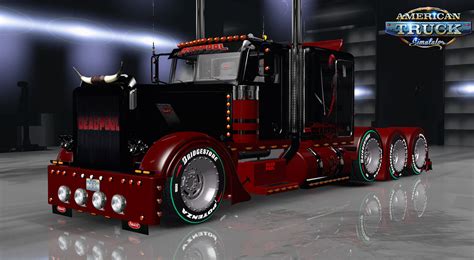 Deadpool Skin For Peterbilt V By T D S Ats Mods American Truck Simulator Mods Ats
